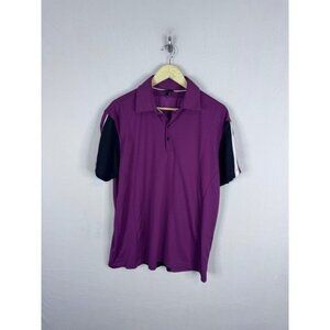 Galvin Green Ventil8 Men Golf Polo Shirt Purple Black XL Short Sleeve